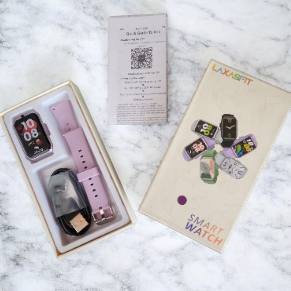 Smart Watch Light Purple - Picture 2 of 3